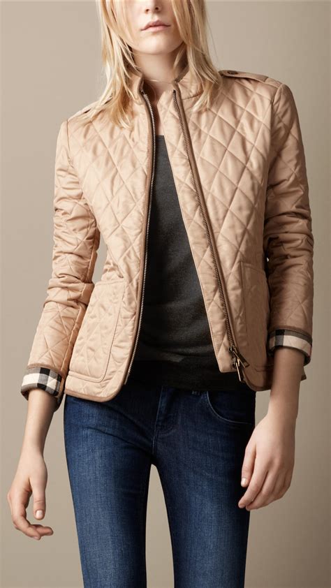 burberry brit womens jacket quilted|burberry diamond quilted jacket women's.